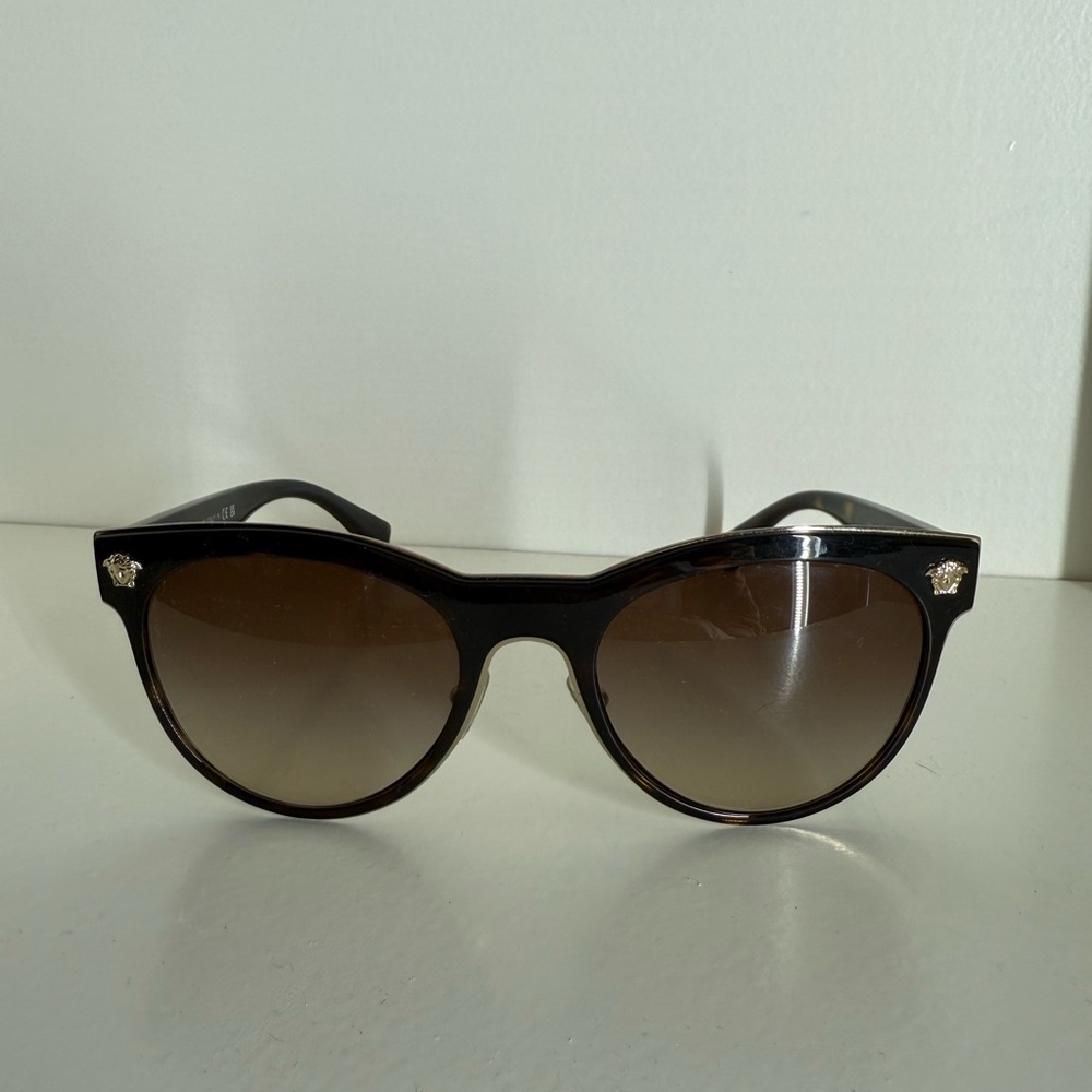 Versace Women’s Havana Frame Sunglasses